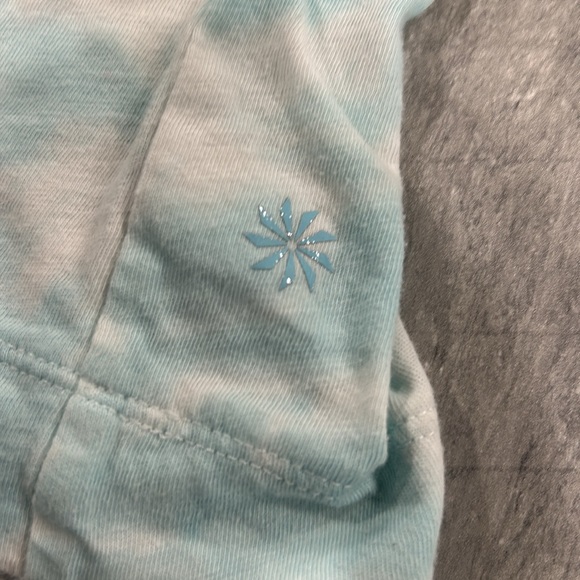 Athleta Girl Sz L/12 Blue/White  Tie die Tank Top - Picture 4 of 5